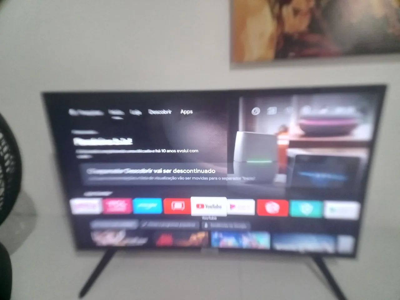 Vende se esmart TV semi novo 2 meses de comprada com comando de vois - Foto 3