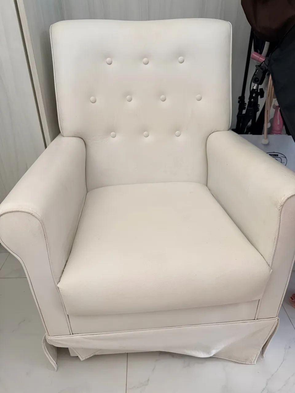 Poltrona Branca couro 