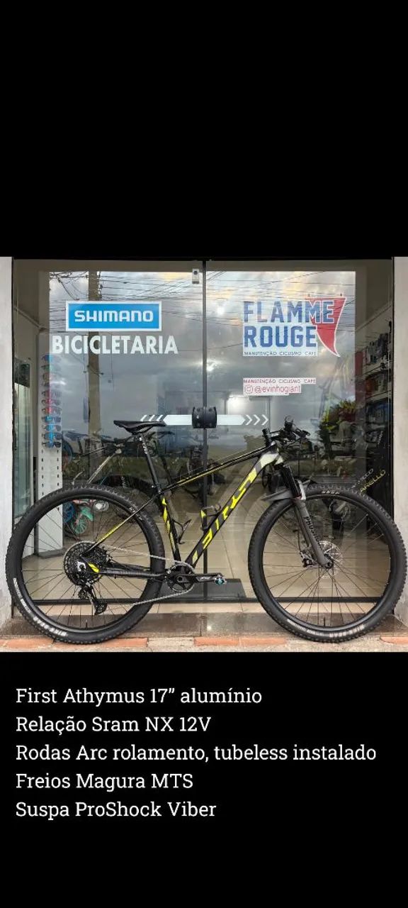 Bicicleta FIRST ATHYMUS aro 29 NX12V Nova 