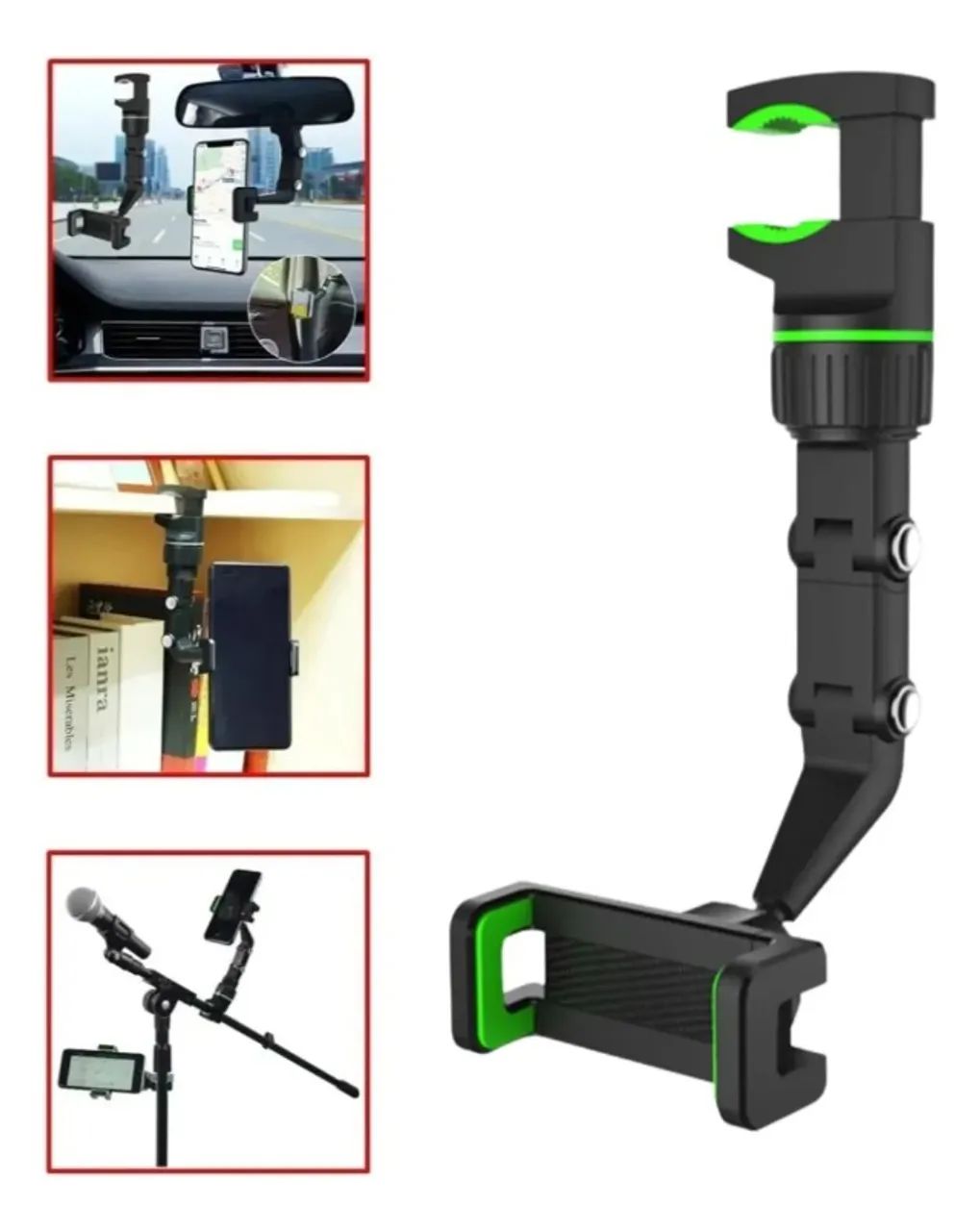 Suporte Celular Universal 360 Multifuncional Potente para carro e pedestal  