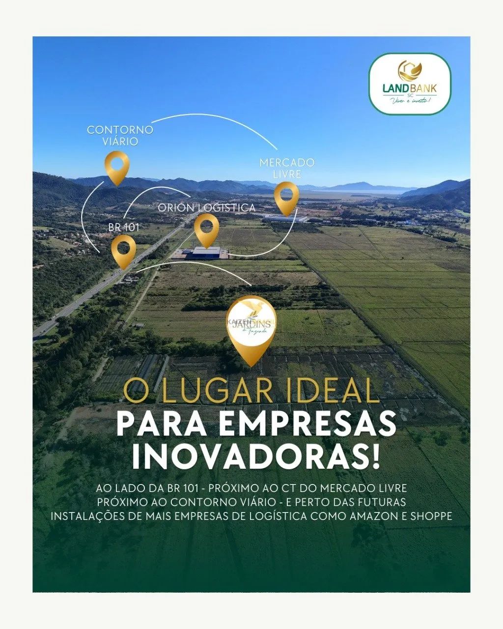 Terreno Comercial 601 m² Biguaçu - SC | Entrada 10% + até 144x - Foto 5