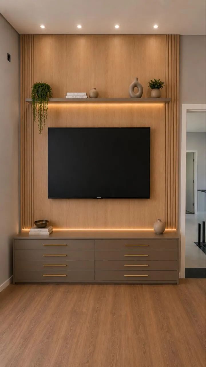 Cômoda com painel planejados 