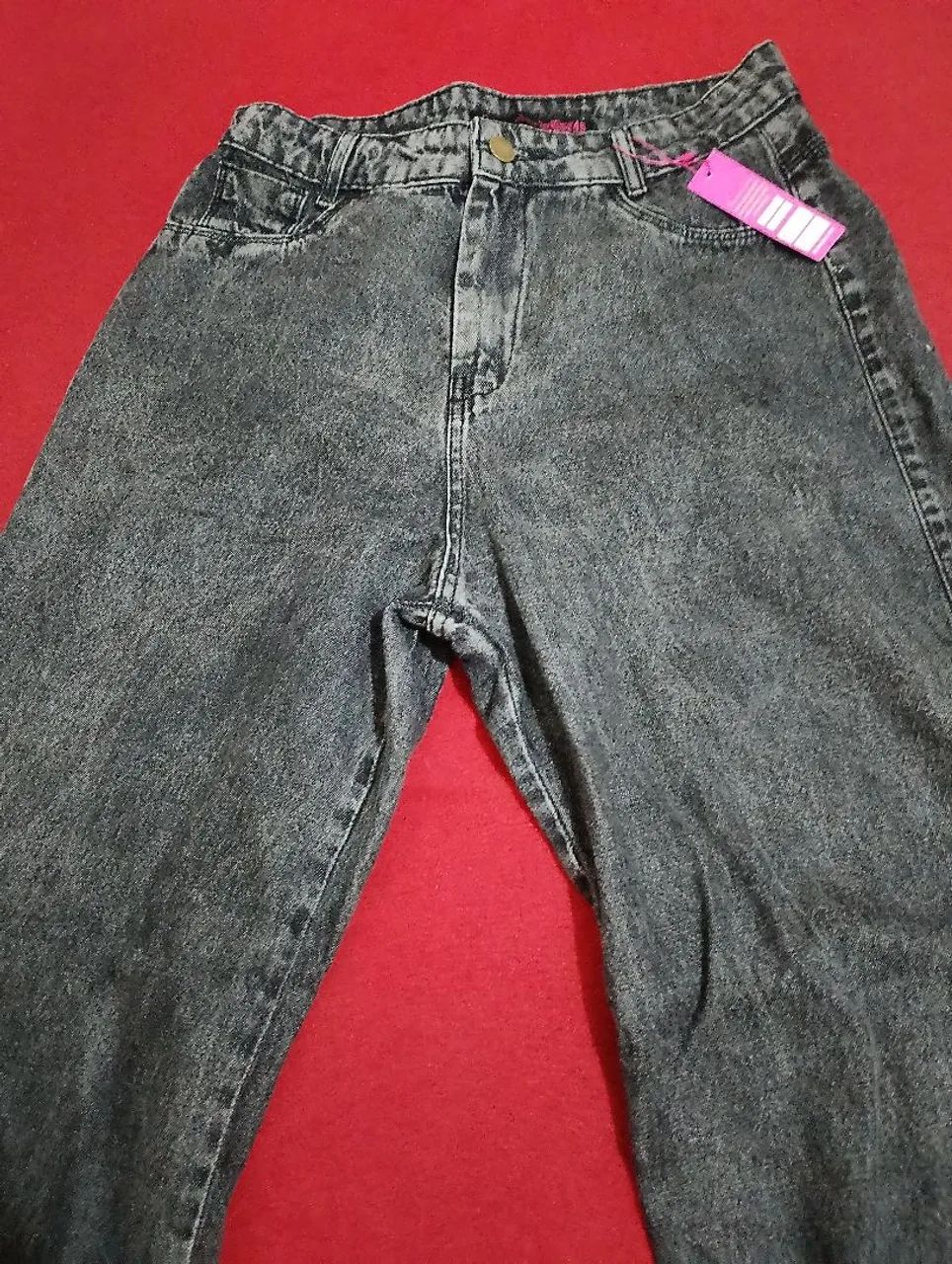 Calça wid leg Black marmorizada 100% algodão  - Foto 4