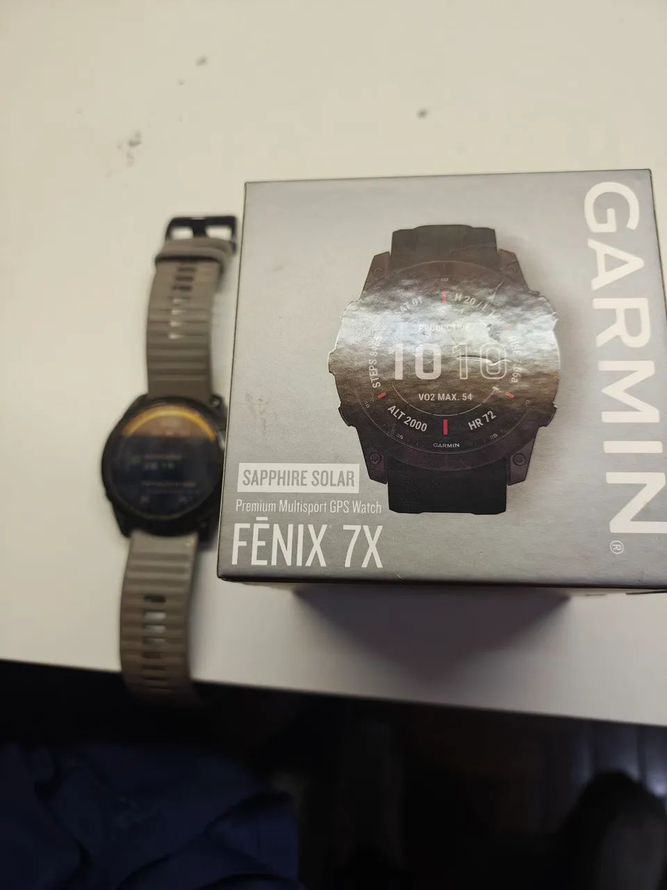 Relógio Garmin fênix 7x Sapphire solar - Foto 3