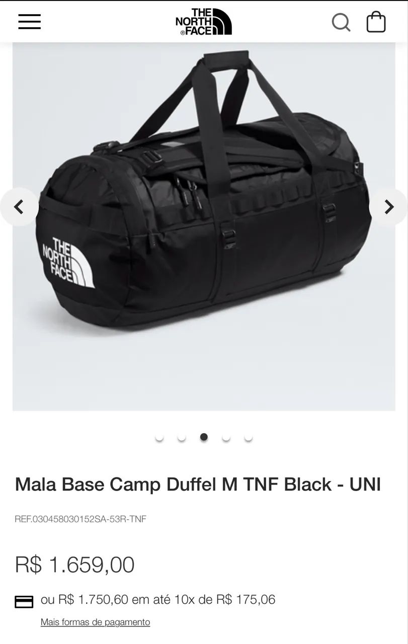 Mochila the north face duffel 60l