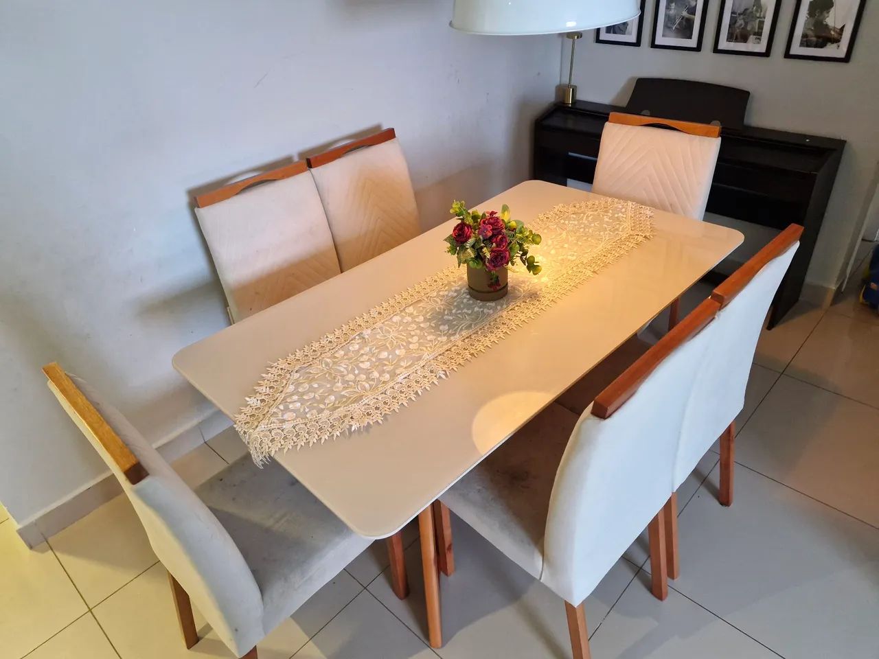 Conjunto de sala de jantar 6 lugares - Foto 2
