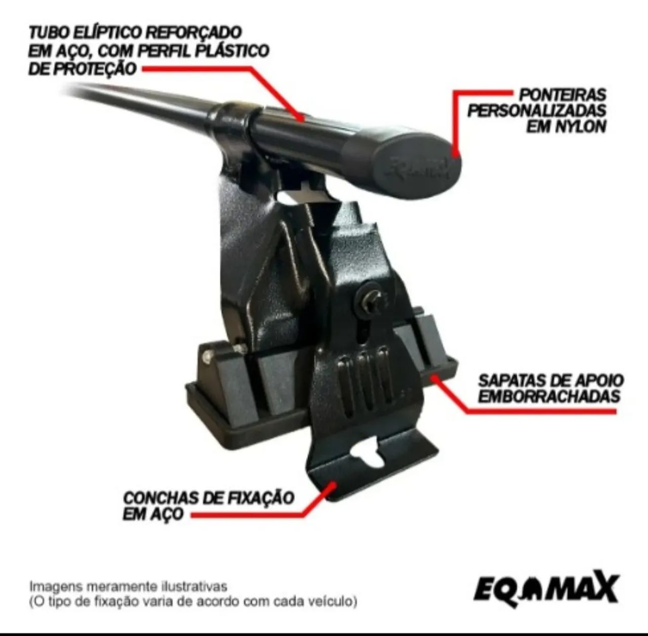 Rack para teto de carro Citroen C3 2013-2019 - Foto 2