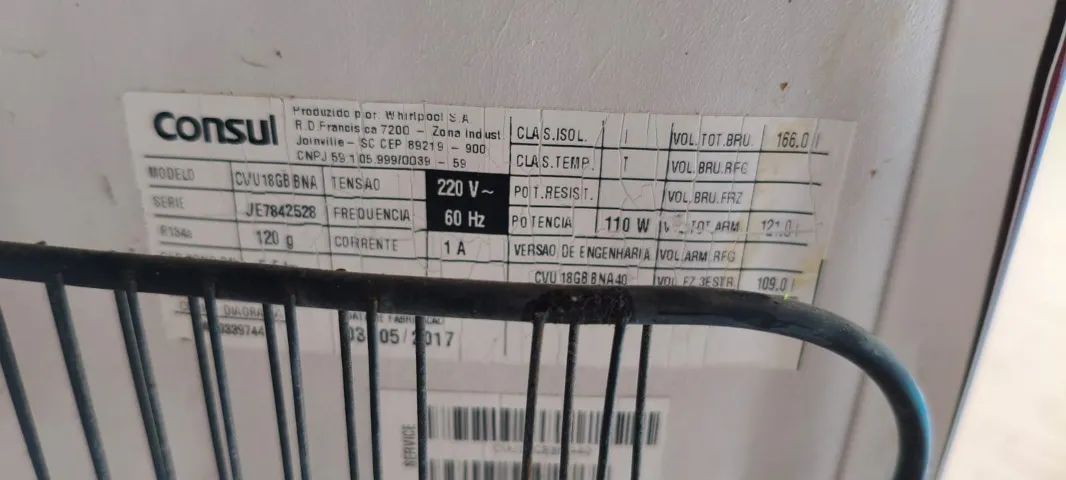 Freezer vertical 160L bem conservado  - Foto 3