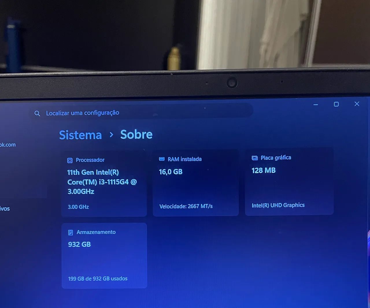 Notebook Samsung Core i3 11ª geração | 16GB RAM | SSD 1TB - Foto 4