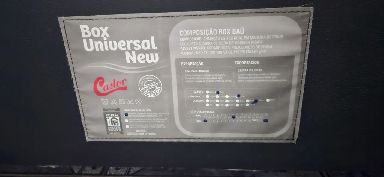 Cama Box de solteiro + Colchão Castor Technopedic - Foto 5