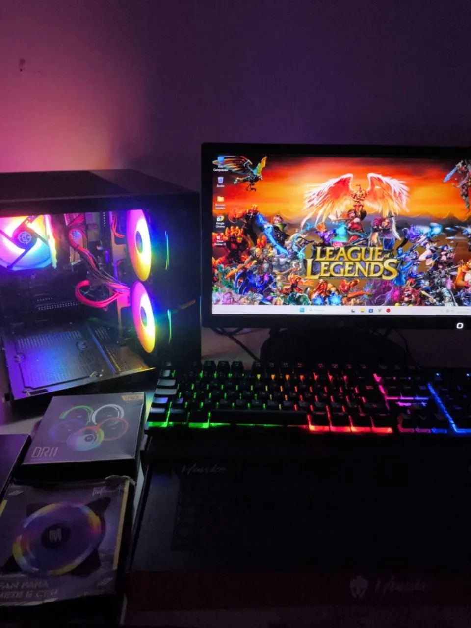 PC Gamer Novo, Intel i5 com Ssd e Tela 19 polegadas led. - Foto 4