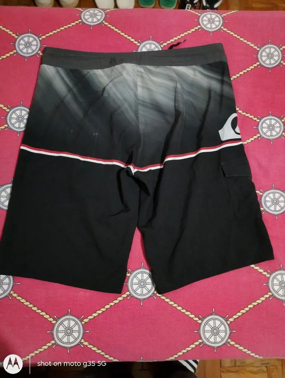 Bermuda Quicksilver preta e cinza 46 - Foto 5