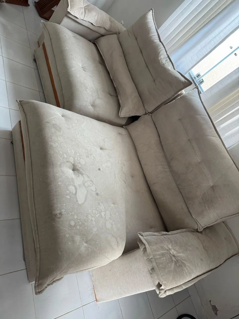 Sofá 2 módulos 2,90mt retrátil e reclinável  - Foto 3