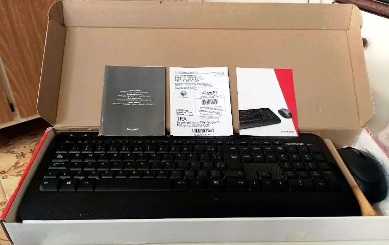 Kit Microsoft Wireless 2000 Desktop - Teclado e Mouse Sem Fio originais, Sem Receptor ! - Foto 5