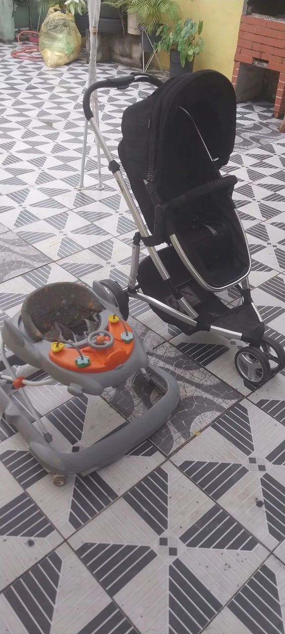 Carrinho de bebê e andador - Foto 3