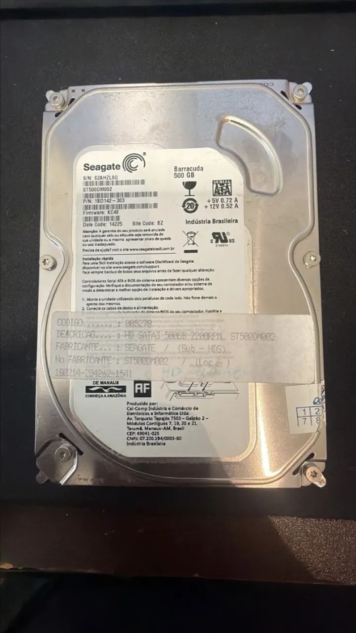 HD Seagate 500gb Barracuda (grande)