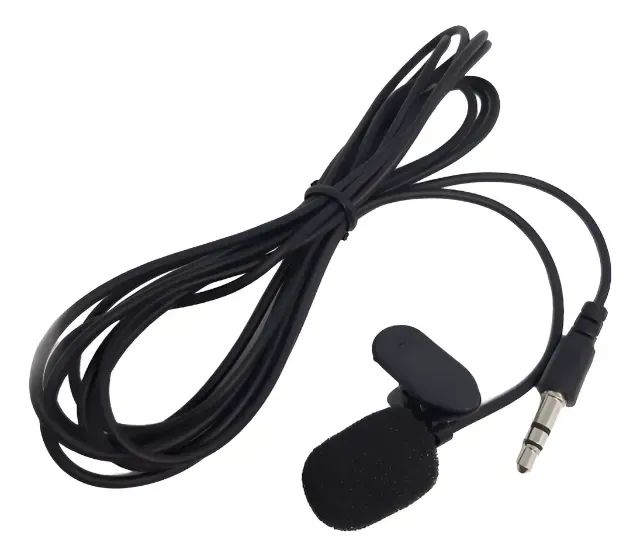 Microfone Lapela Stéreo Gravação Video P2 3.5mm Profissional - Foto 2