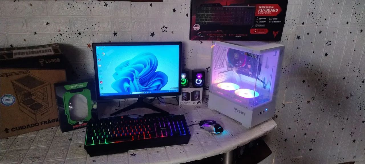 Computador i5 - NOVO - SSD 240GB, Tela 19 polegadas, 16gb memória ram, caixas de som,  - Foto 5