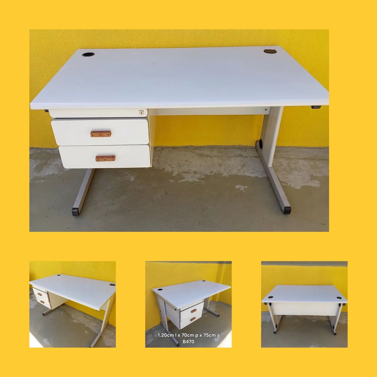 Mesa escritorio 2 gavetas 