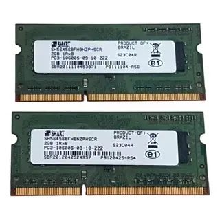 KIT  COM 2 PENTES   2 GB DDR3  SMART NOTEBOOK