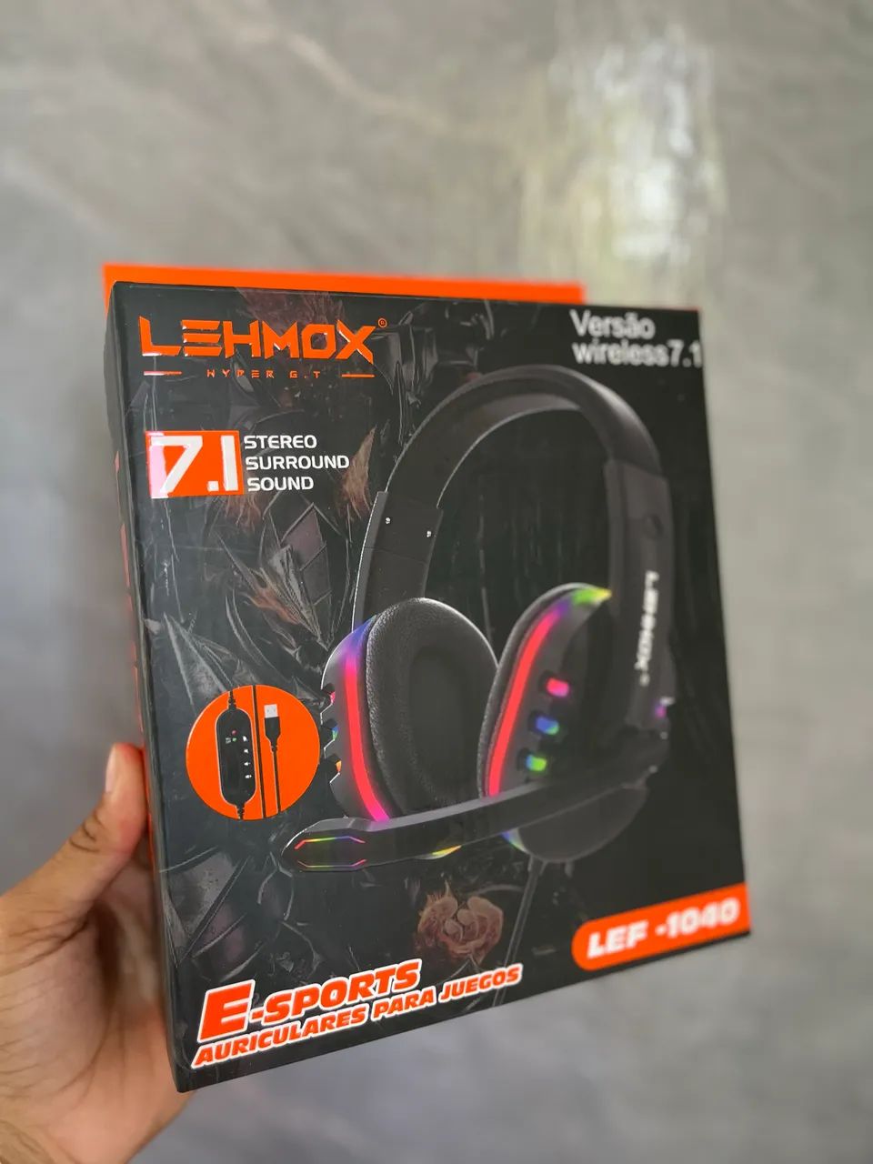 Headset gamer com microfone- ENTREGA A DOMICÍLIO 