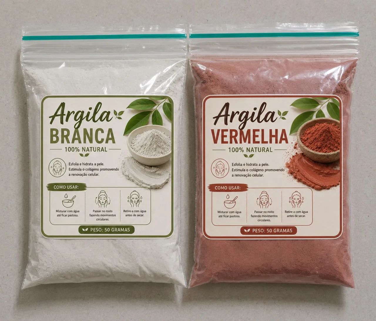 Argila vermelha e argila branca - Foto 2
