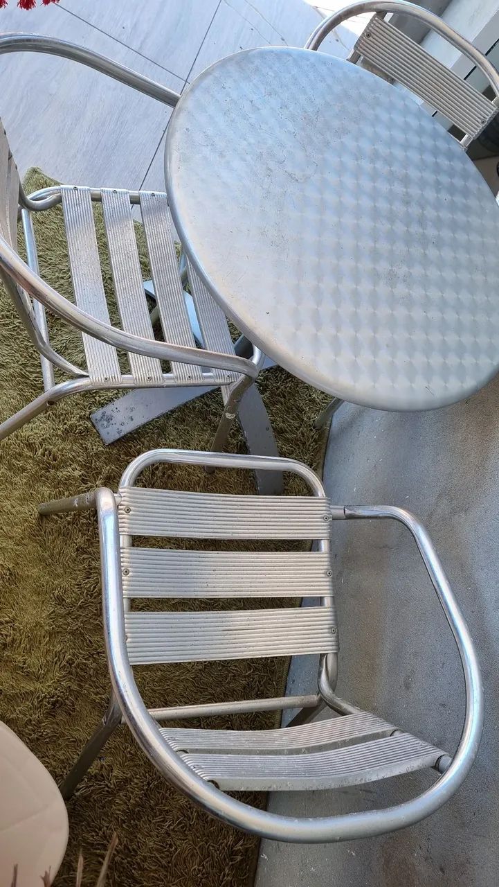 Conjunto de mesa Alumínio  - Foto 3