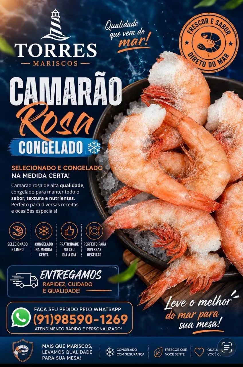 Camarão rosa 