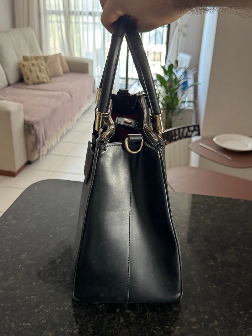 Bolsa Schutz clássica Couro Croco  - Foto 5