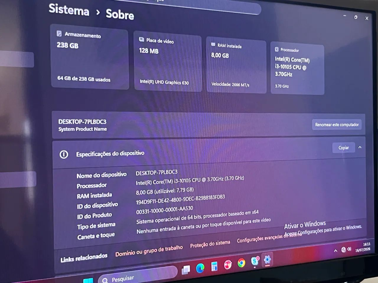 PC completo e compacto para trabalho/estudos - Foto 2
