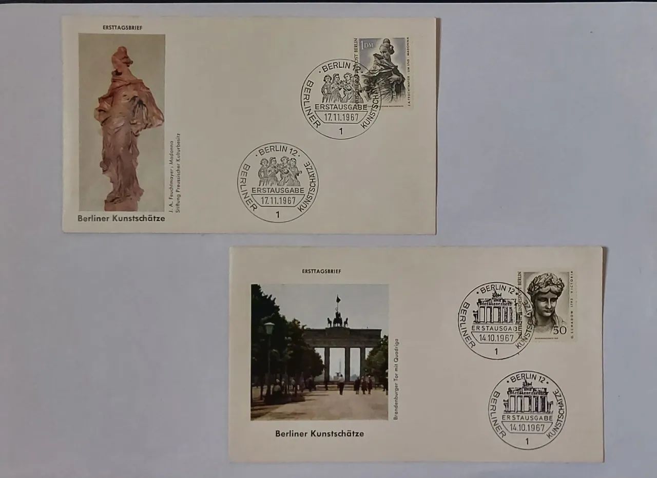 2 envelopes com Selos Berlin 1967
