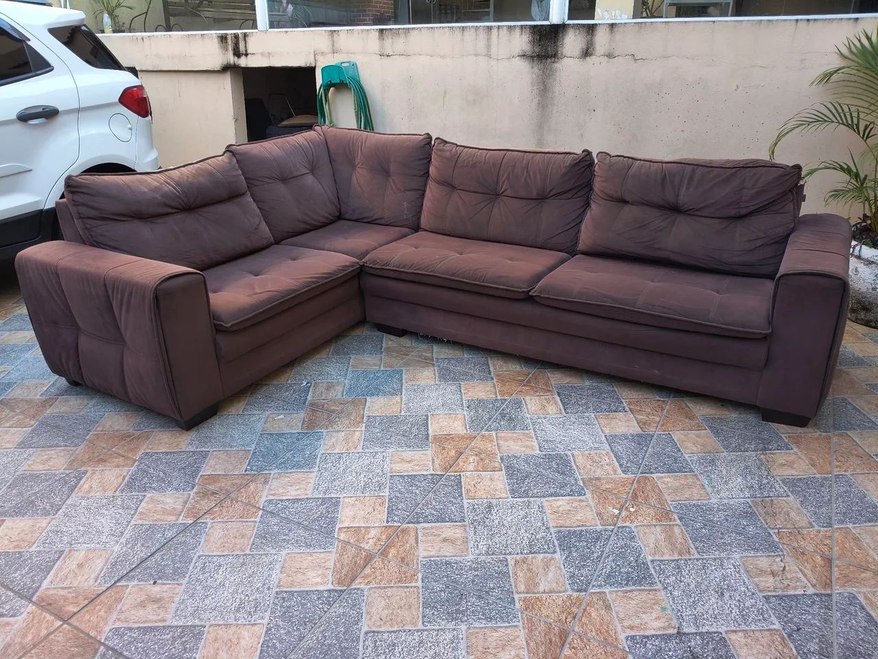 Sofa de canto veludo 