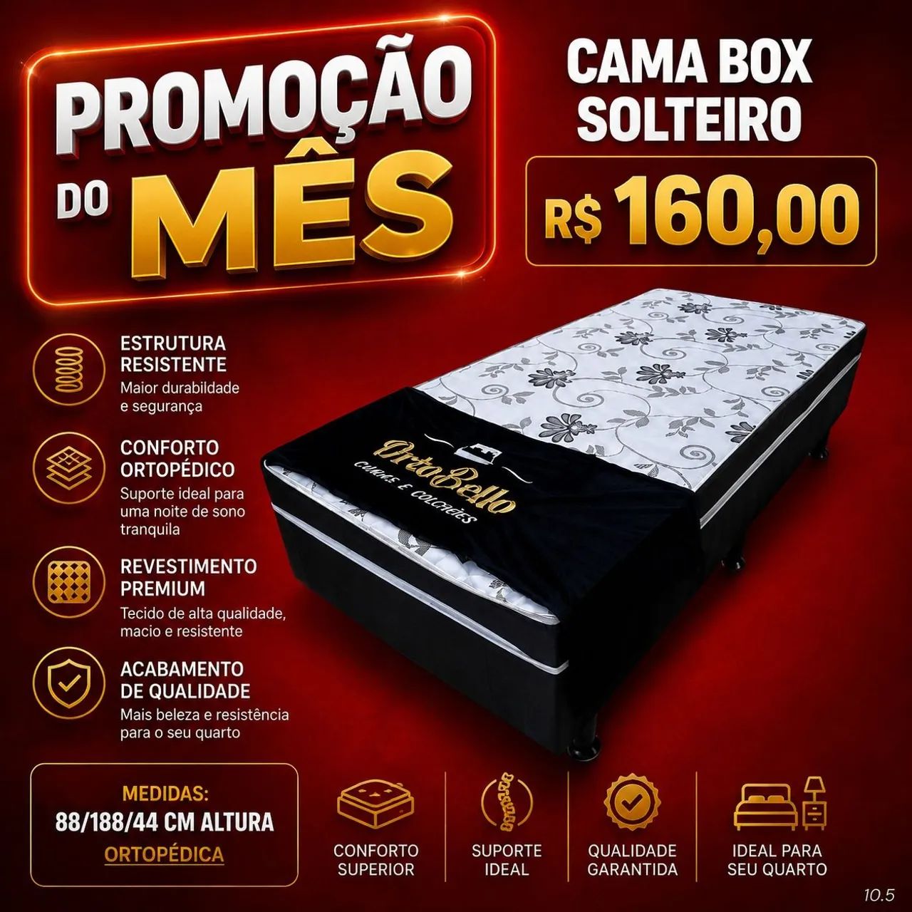 Cama solteiro 