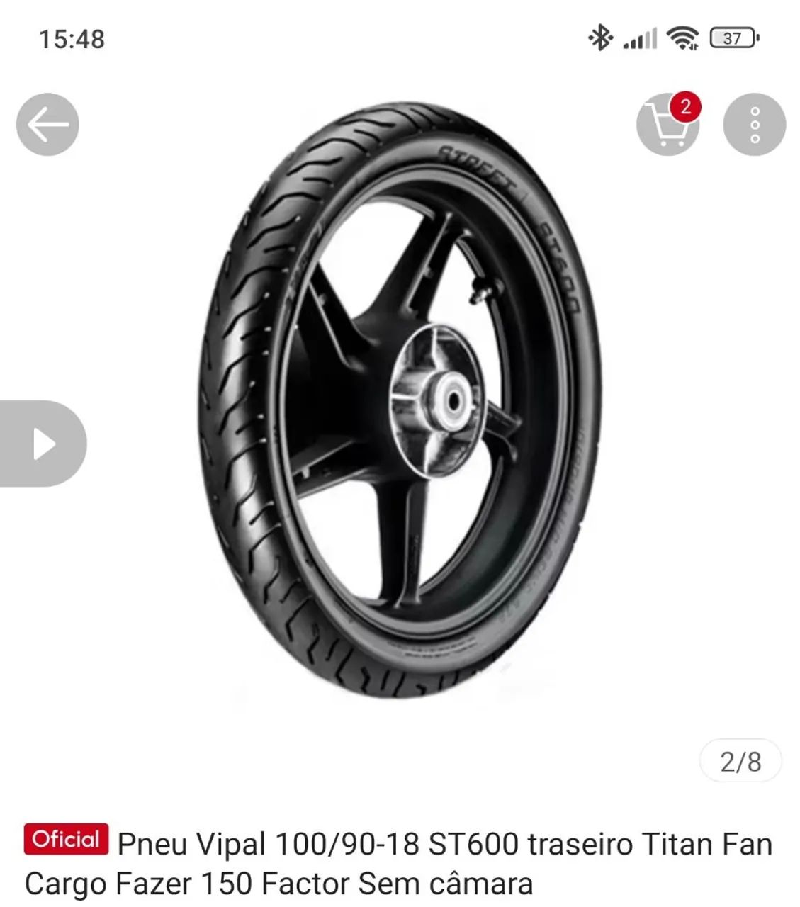 PNEU VIPAL 100 \ 90 \ 18 M\C 56P - Foto 2