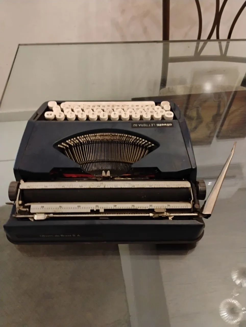 Máquina de escrever olivetti lettera 82 reliquia - Foto 4