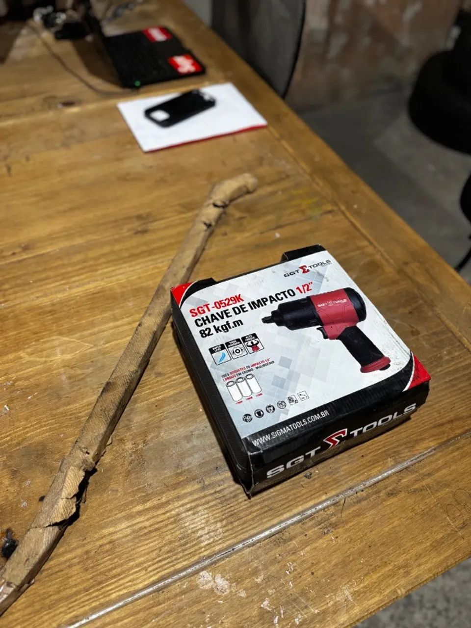 Chave de Impacto 1/2'' SGT Tools Completa Nunca Usada 