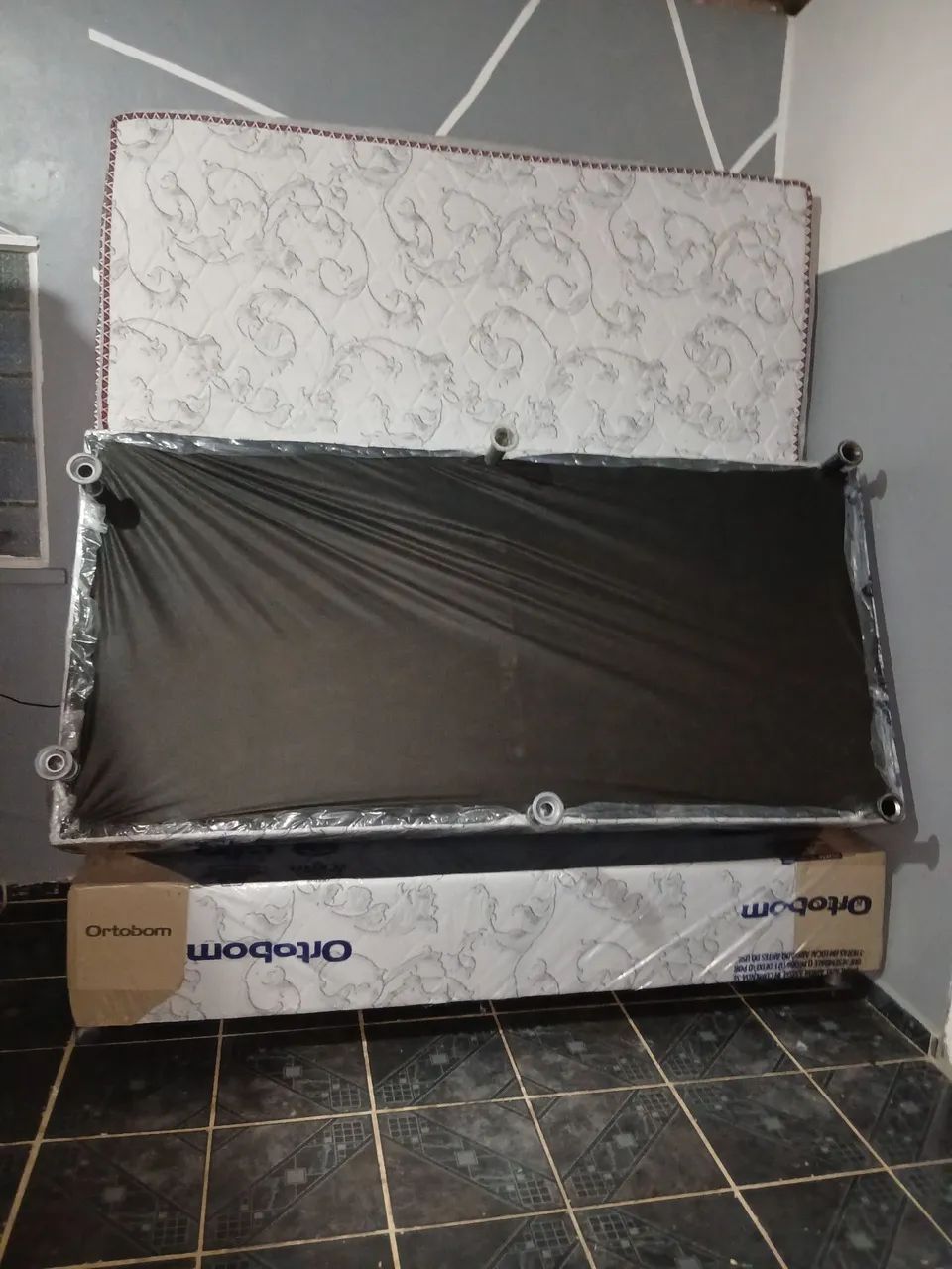 Cama Super King Duas Bases E Colchao De Molas Ensacadas Bem Alta Higienizada