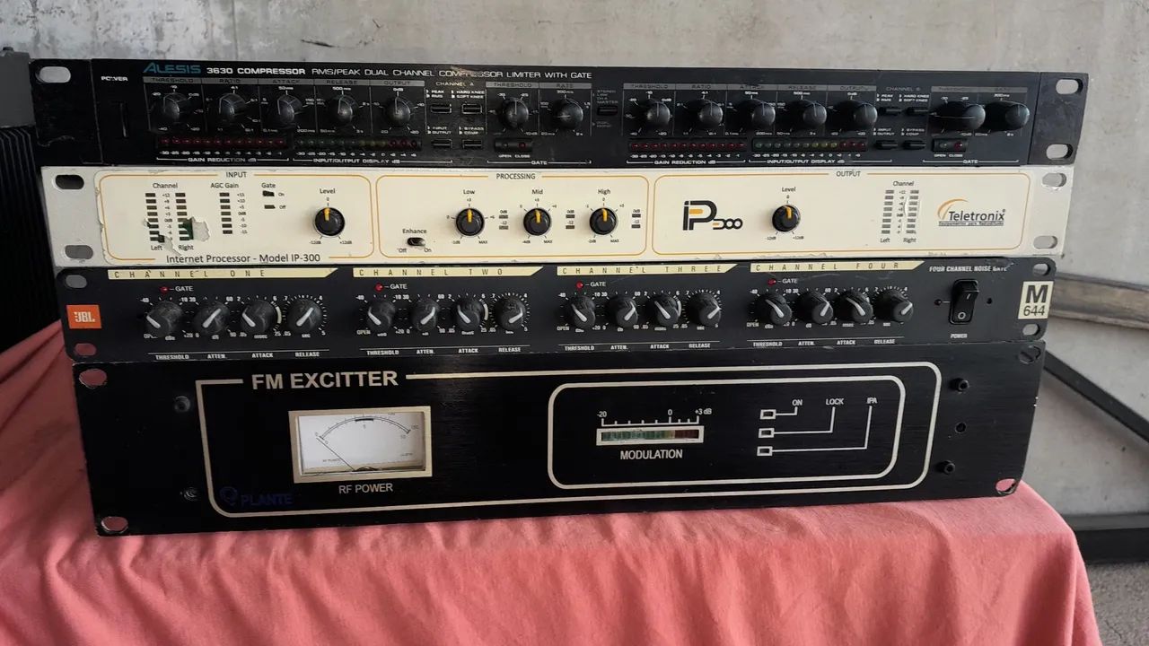 Transmissor fm 150 watts compressor + gate e outros 