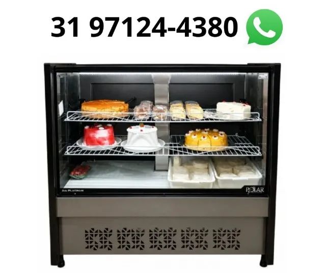 Balcão de Tortas 1,25M Ar Forçado Polar