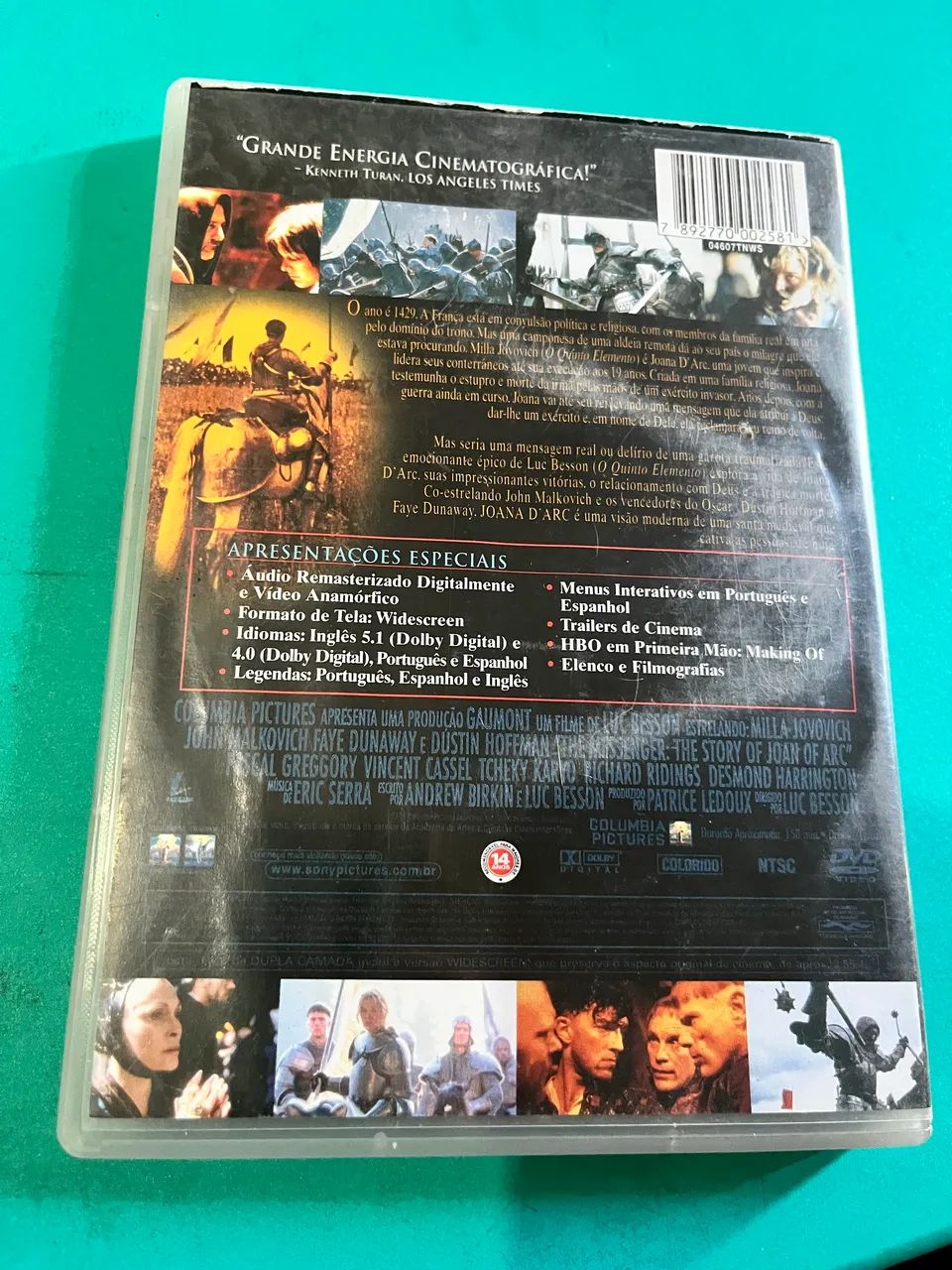 Dvd - Joana D'Arc - Luc Besson / Milla Jovovich, John Malkovich, Faye Dunaway - Foto 2