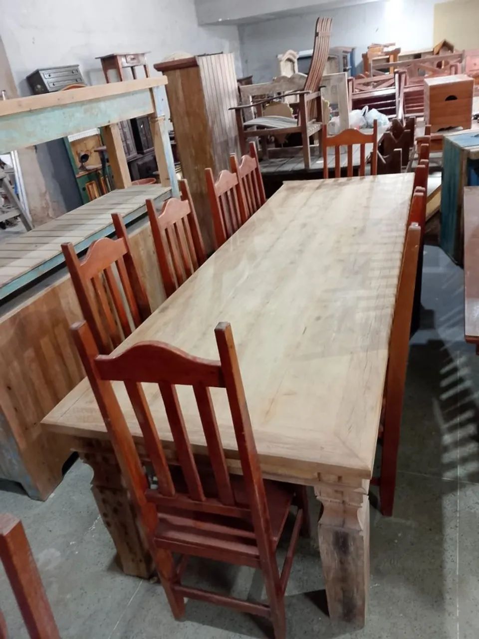 Mesa com  10 cadeiras . - Foto 3
