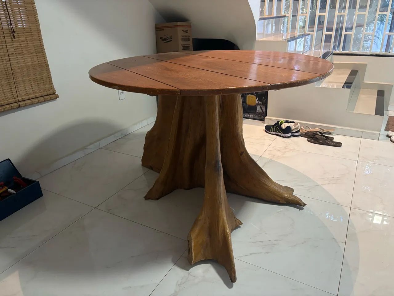 Mesa rústica madeira maciça 