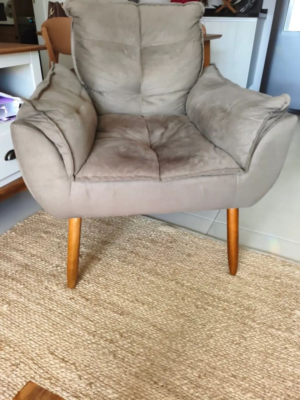 Poltrona de Suede nova