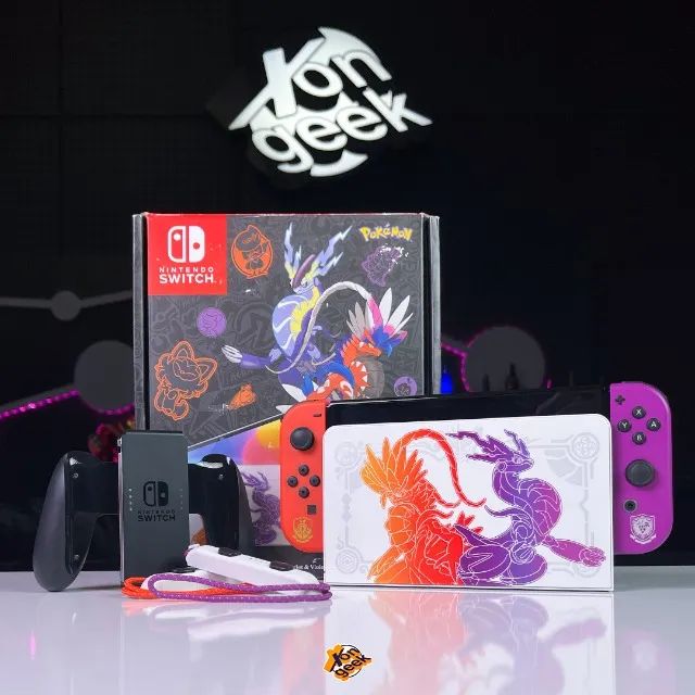 Nintendo Switch OLED Pokemon SEMINOVO | Parcele SEM JUROS! - Aceitamos OLXPAY | Garantia