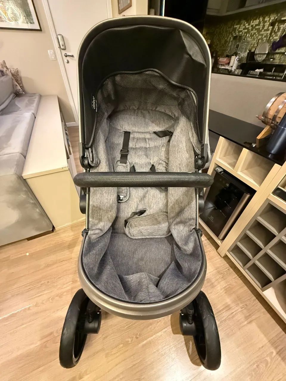 Carrinho Galzerano Vulcan Completo + Bebê Conforto e Base - Foto 3
