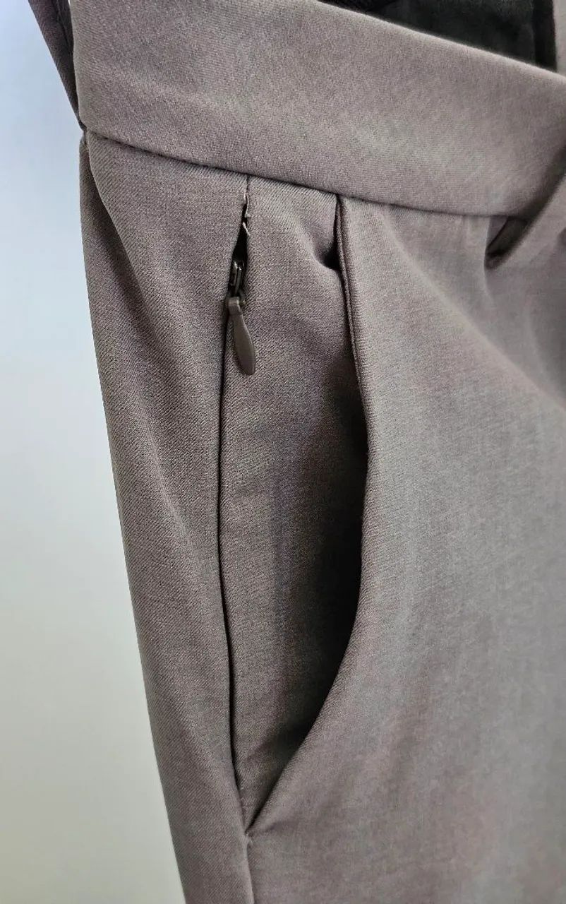 [VAN HEUSEN] Calça alfaiataria cinza slim - Foto 5