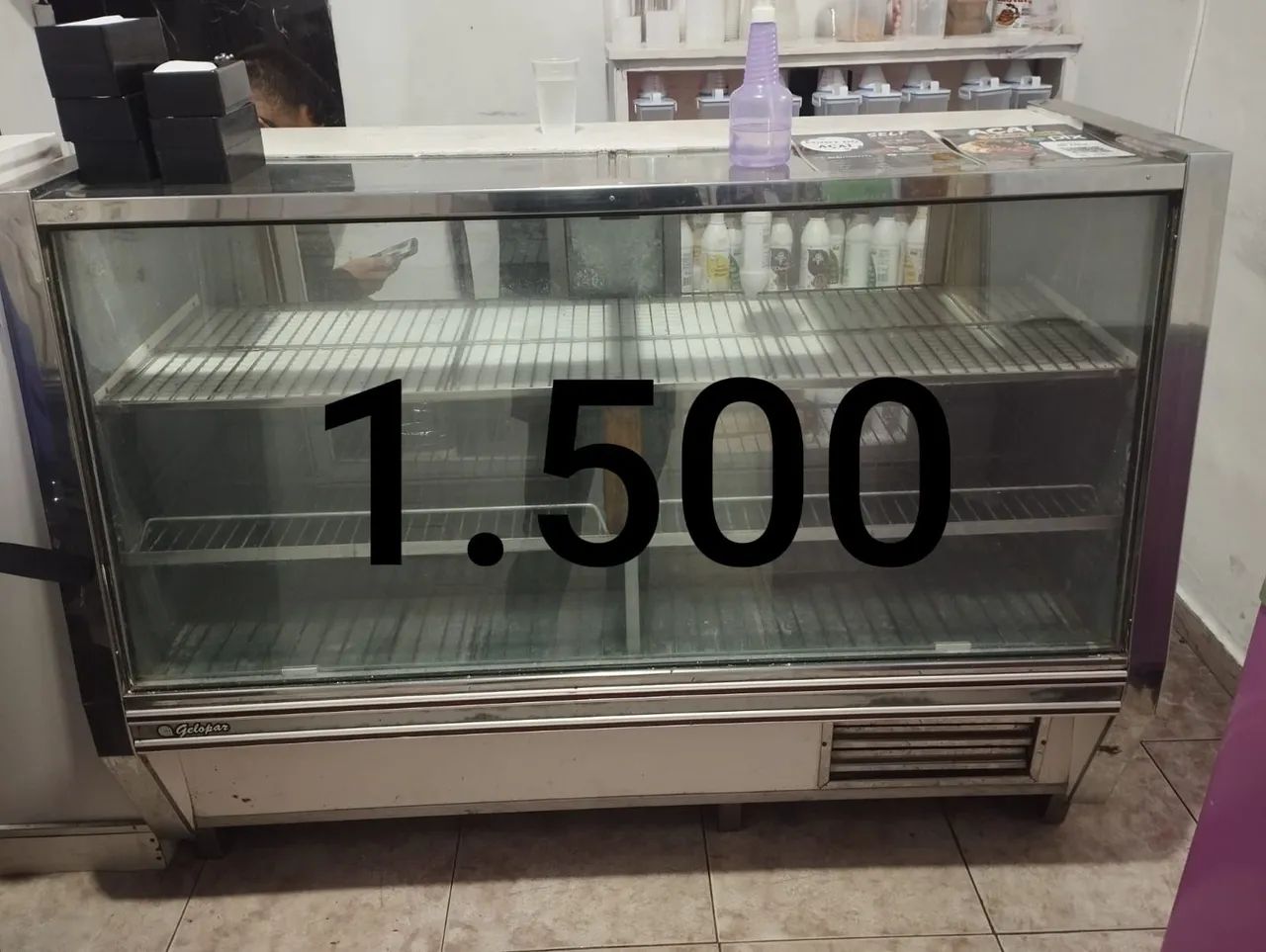 Freezer expositor balcão refrigerado 