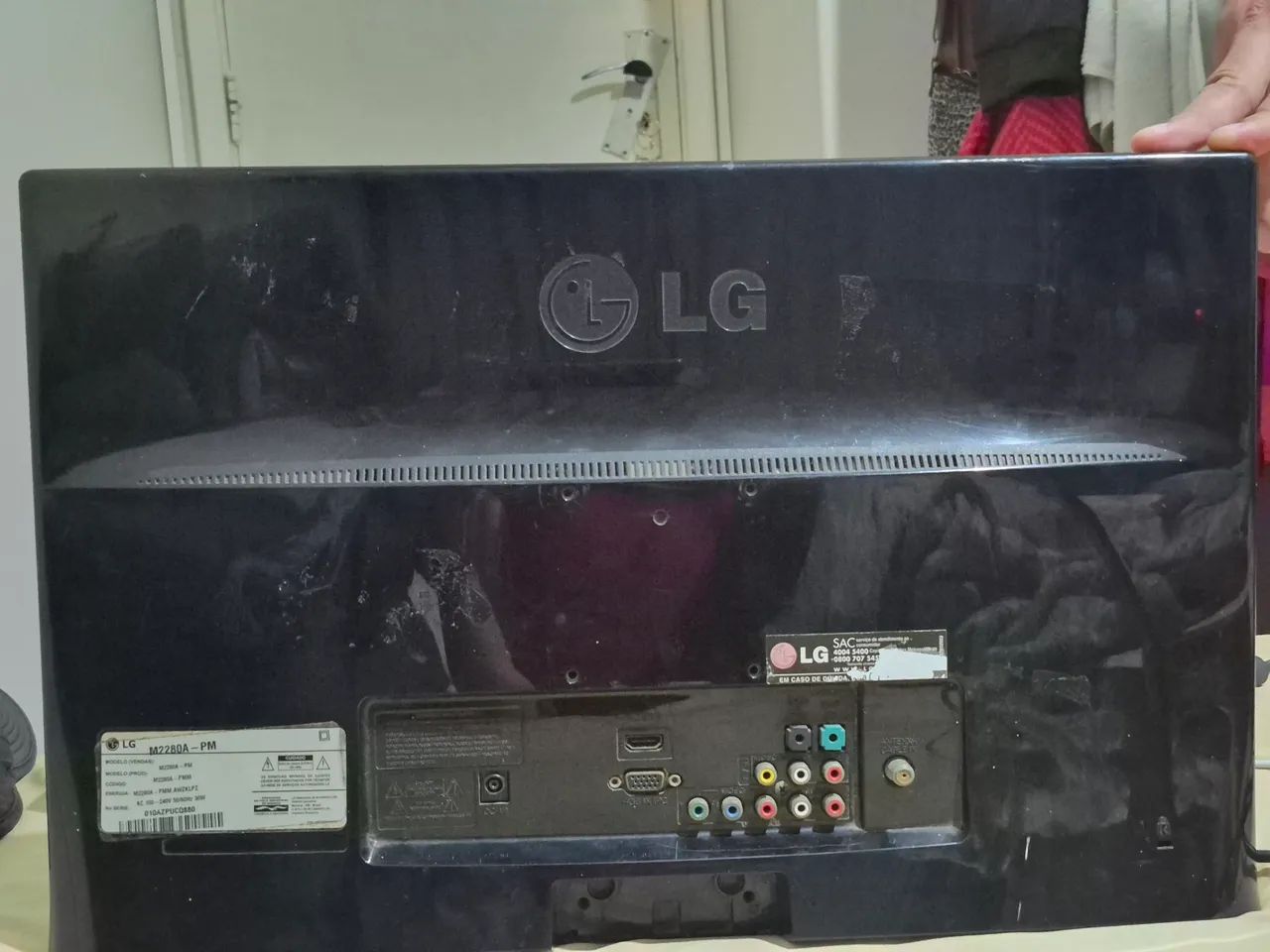 Monitor TV LG 22" Full HD Com HDMI e Controle - Desapego Rápido! - Foto 5