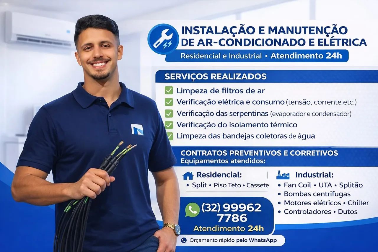 Instalação e Manutenção de Ar-Condicionado e Elétrica 