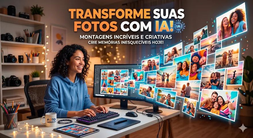 dição de Fotos Profissional com IA - Montagens e Restauração
